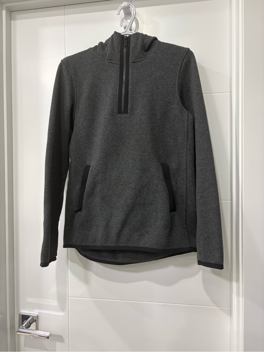 lululemon athletica Charcoal Gray Half-Zip Hooded Pullover